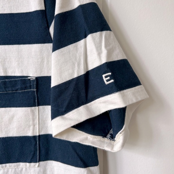 Everlane Organic Cotton Weekend Tee Dress - Navy / Canvas, size Medium - Picture 4 of 5